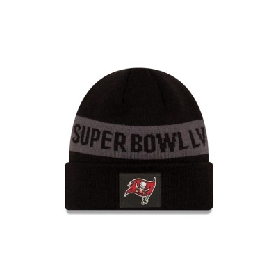 Tampa Bay Buccaneers Gorra | New Era NFL Super Bowl Lv Cuff Knit Beanie Mexico - Negros